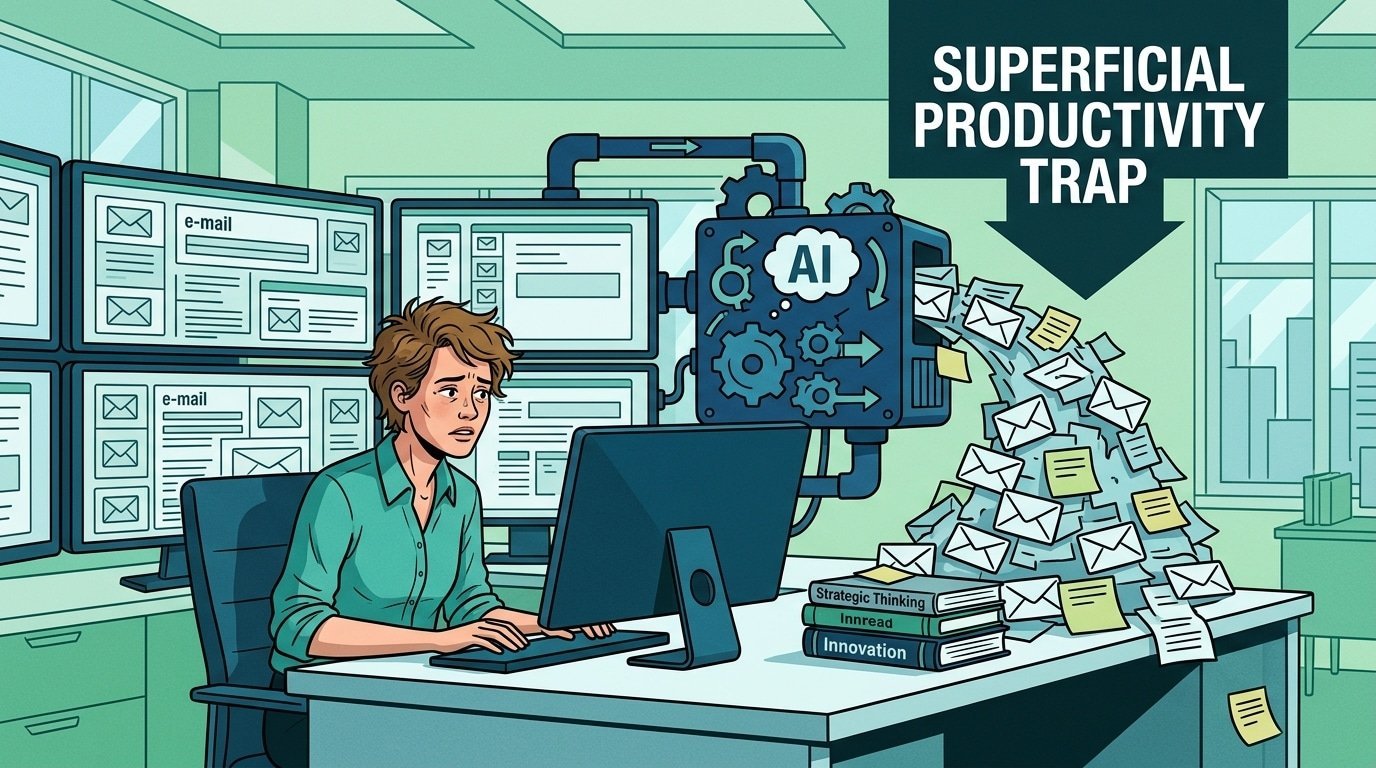 Saving time at work: Delegate execution, master BrainTech illustration 01