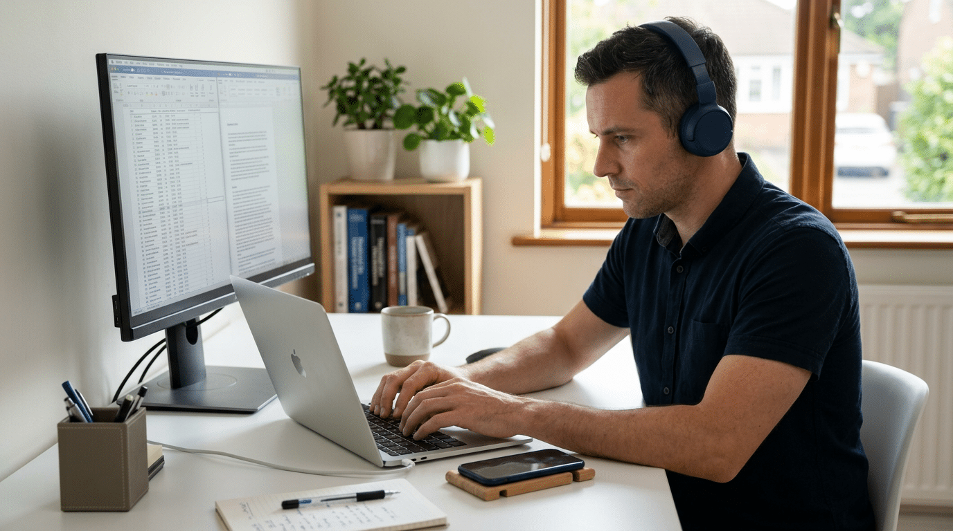 staying focused at work BrainTech illustration 02